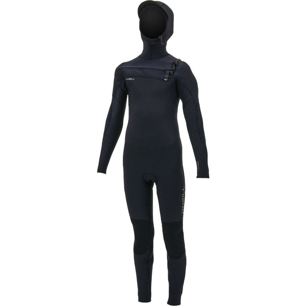 O’Neil Youth Hyperfreak 5/4+mm Hooded Chest Zip Full Wetsuit Sz 12 $460 Retail